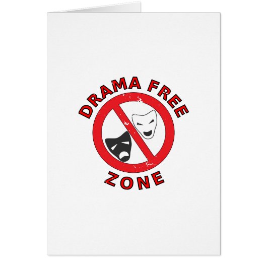 Drama Free Zone Cards (Front)