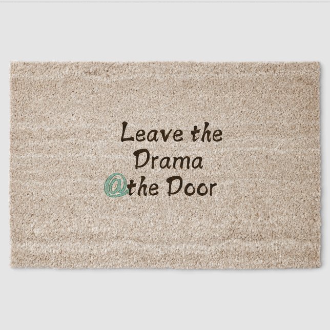 Drama-Free Zone Fiber Doormat (Front)