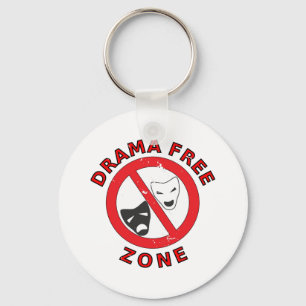 Drama Free Zone Keychain