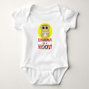 Drama is a Hoot Baby Bodysuit