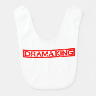 Drama King Stamp Baby Bib