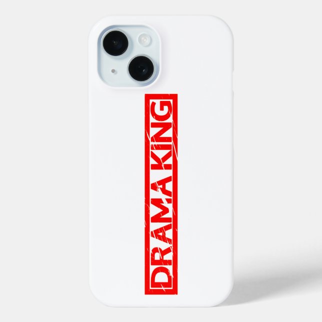 Drama King Stamp Case-Mate iPhone Case (Back)