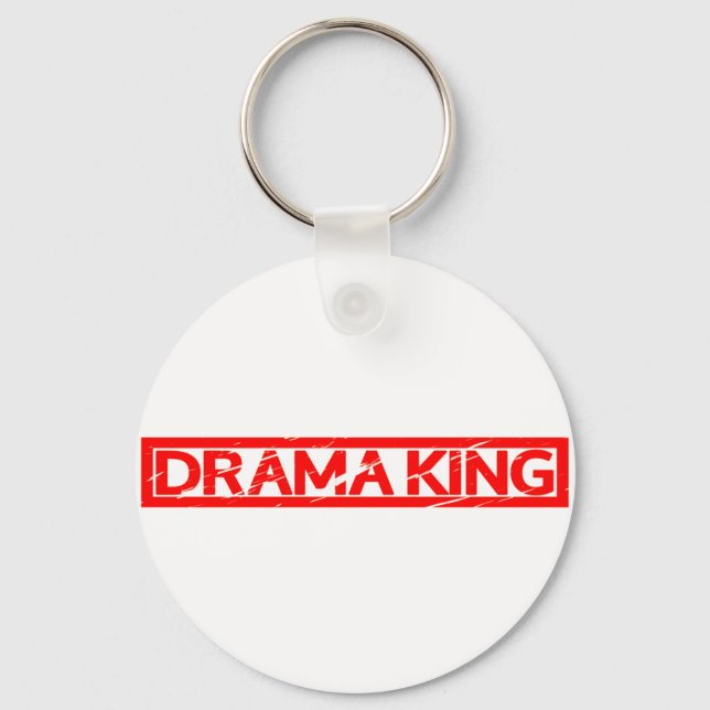 Drama King Stamp Keychain (Front)