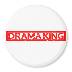 Drama King Stamp Magnet