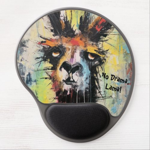 Drama Lama Personalization Funky Hipster Gel Mouse Pad