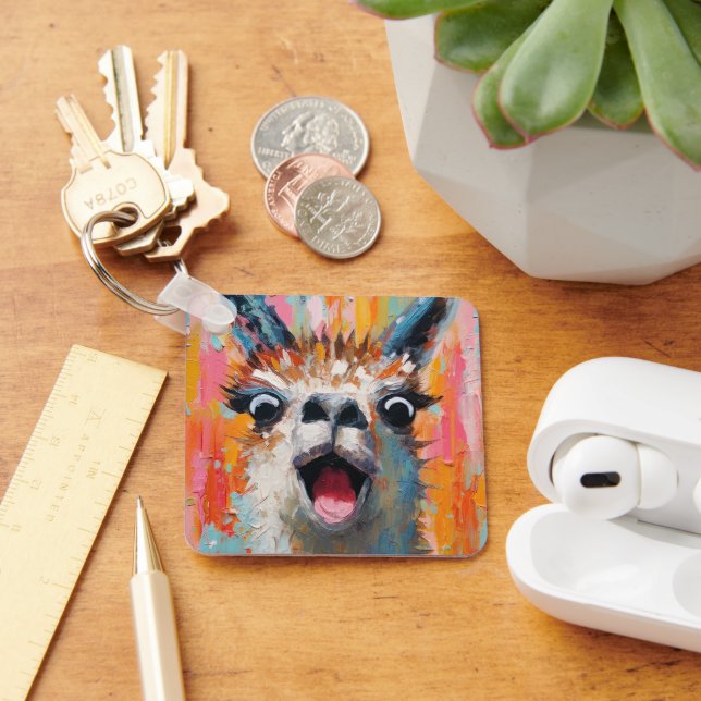 Drama Lama Personalization Funky Hipster Keychain (Desk)