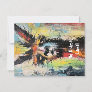 Drama Lama Personalization Funky Hipster Postcard