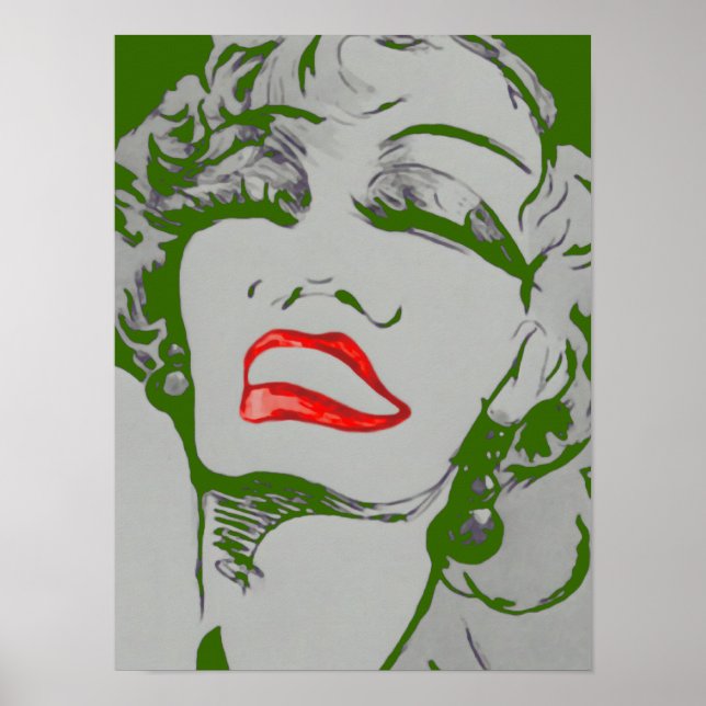 Drama Lips CHANGE COLOR ~ Poster 16x12 (Front)
