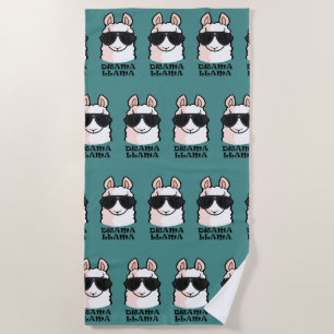 Drama Llama Beach Towel