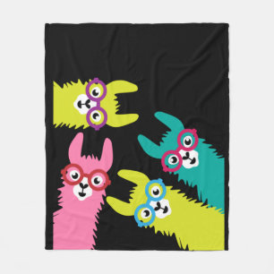 Drama Llama Colorful Camelid Baby Blanket