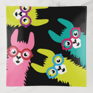 Drama Llama Colorful Camelid Trinket Tray