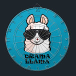 Drama Llama Dartboard With Darts<br><div class="desc">For all the llama lovers out there.</div>