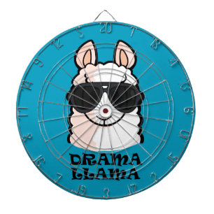 Drama Llama Dartboard With Darts