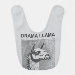Drama Llama Funny Baby Bib