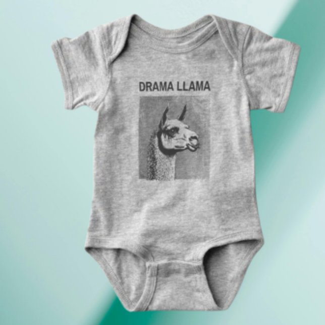 Drama Llama Funny Baby Bodysuit (Creator Uploaded)