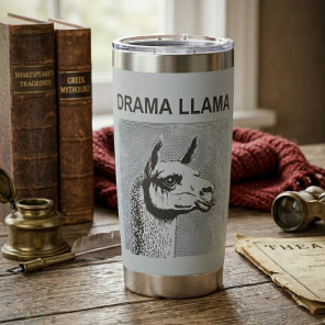 Drama Llama Funny Thermal Tumbler