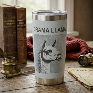 Drama Llama Funny Thermal Tumbler