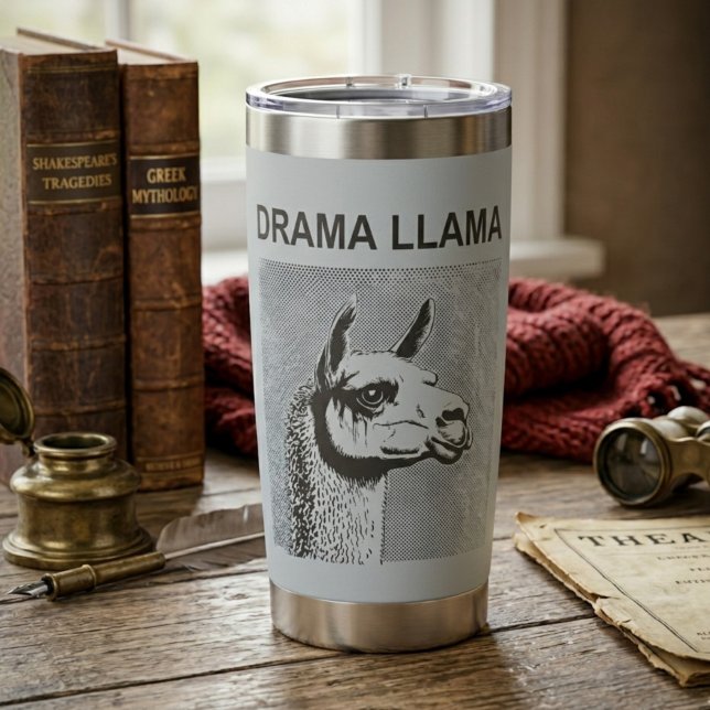 Drama Llama Funny Thermal Tumbler (Creator Uploaded)