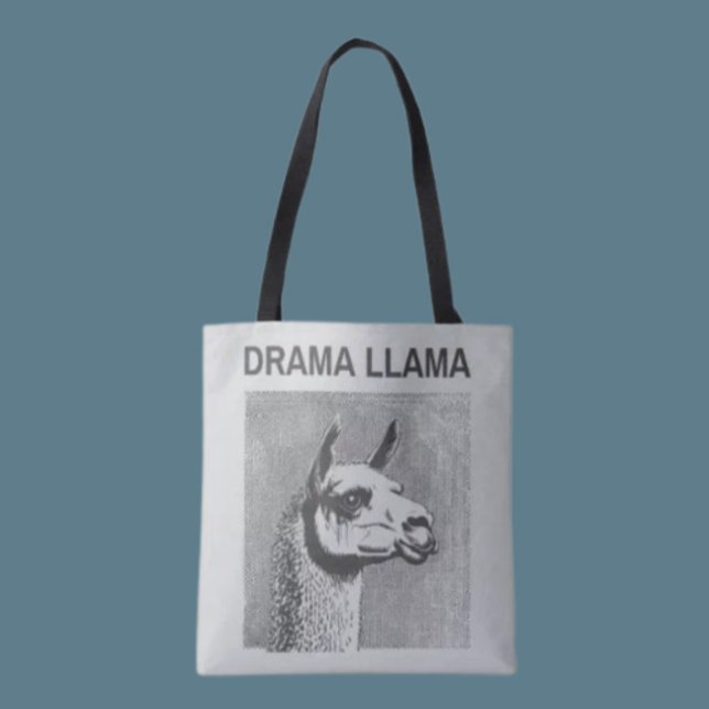 Drama Llama Funny Tote Bag (Creator Uploaded)