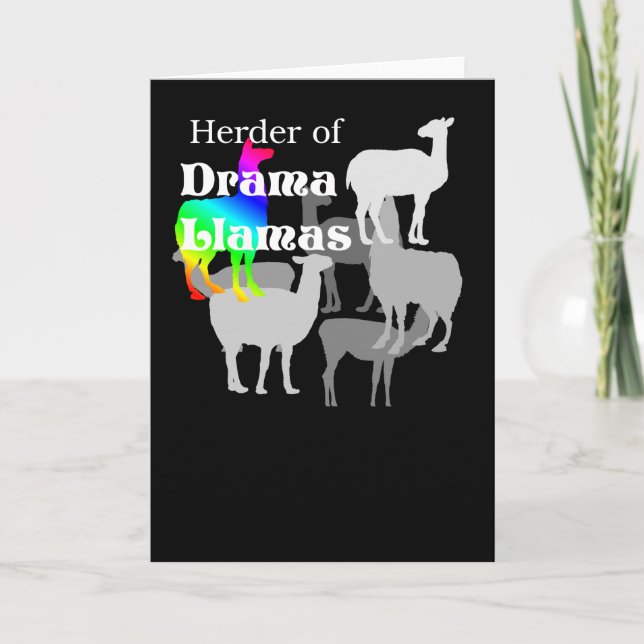 Drama Llama Herder Notecard (Front)