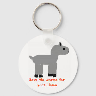 Drama Llama Key Chain