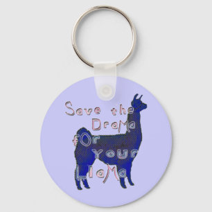 drama  llama keychain