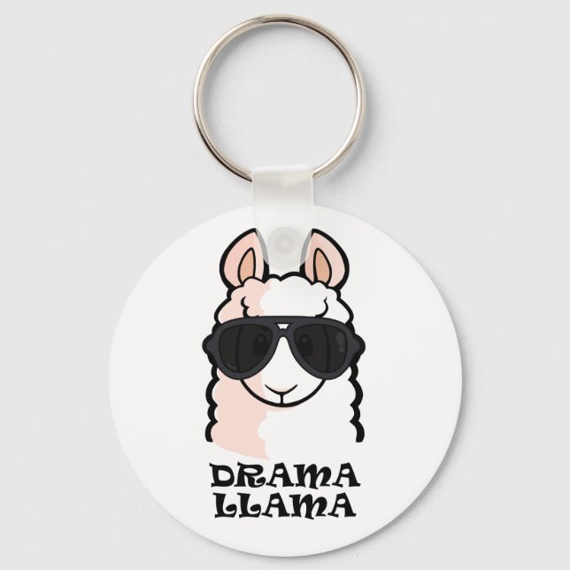 Drama Llama Keychain (Front)