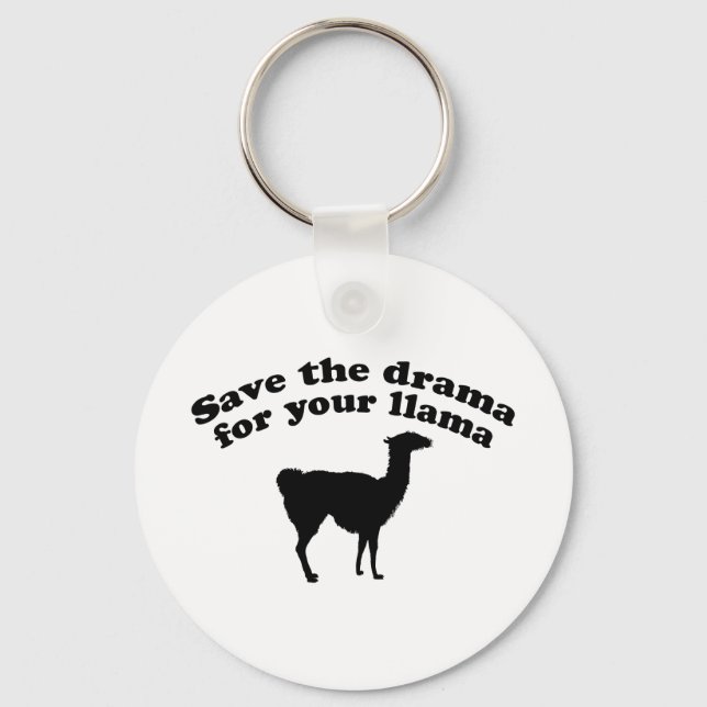 Drama Llama Keychain (Front)