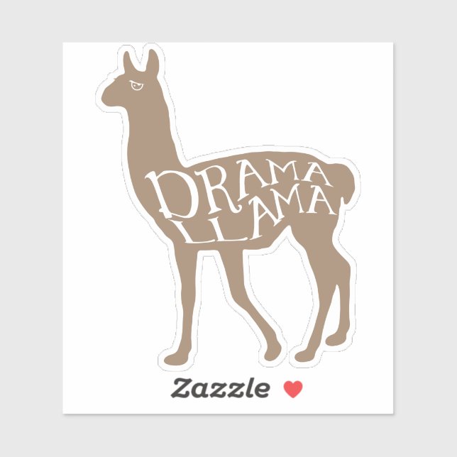 Drama Llama Sticker (Sheet)