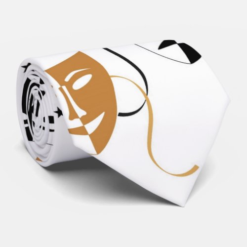 Drama Mask Theatre Themed Personalized Neck Tie