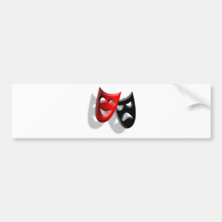 Drama Masks Bumper Sticker
