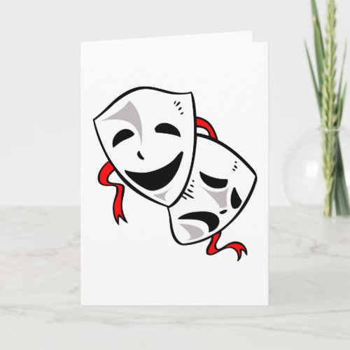 Drama Masks Card