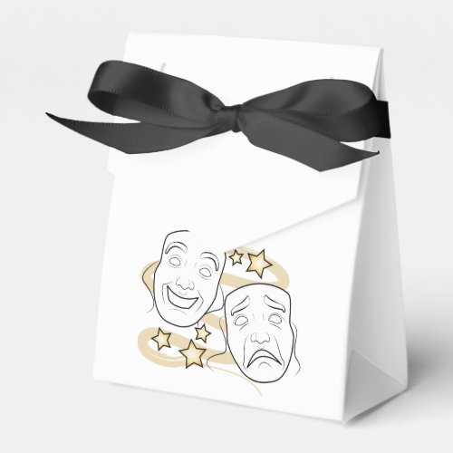 Drama Masks Comedy and Tragedy Favor Boxes