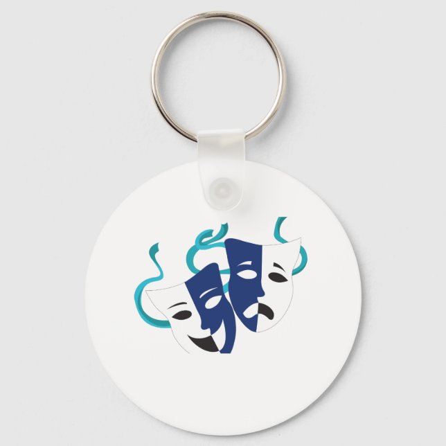 Drama Masks Keychain (Front)