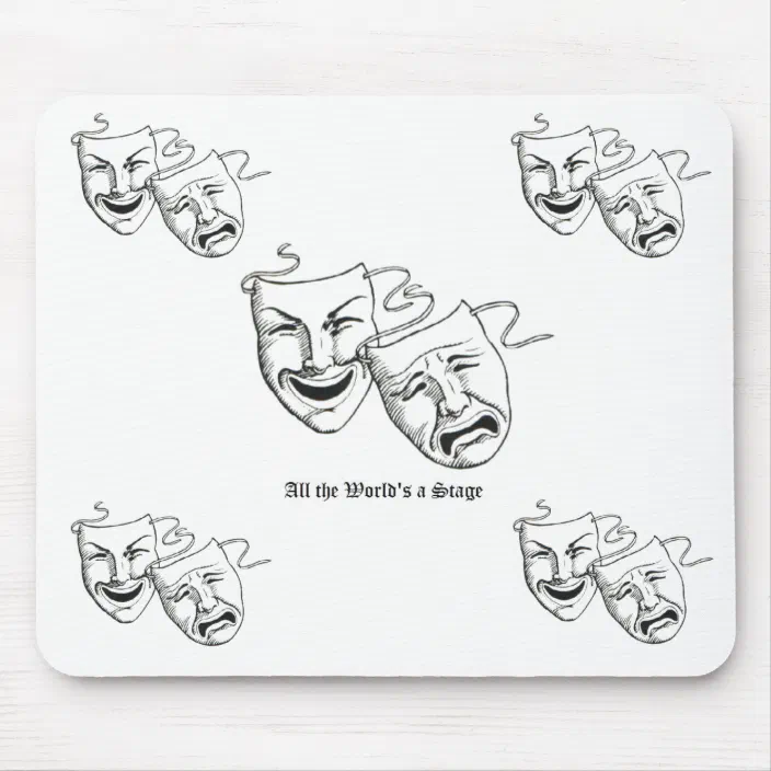 Mouse Pad Drama Masks Free Personalizing! 