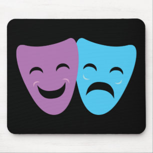 Drama Masks Mouse Pad