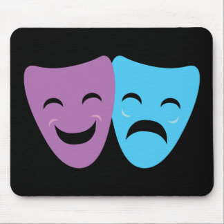 Drama Masks Mouse Pad