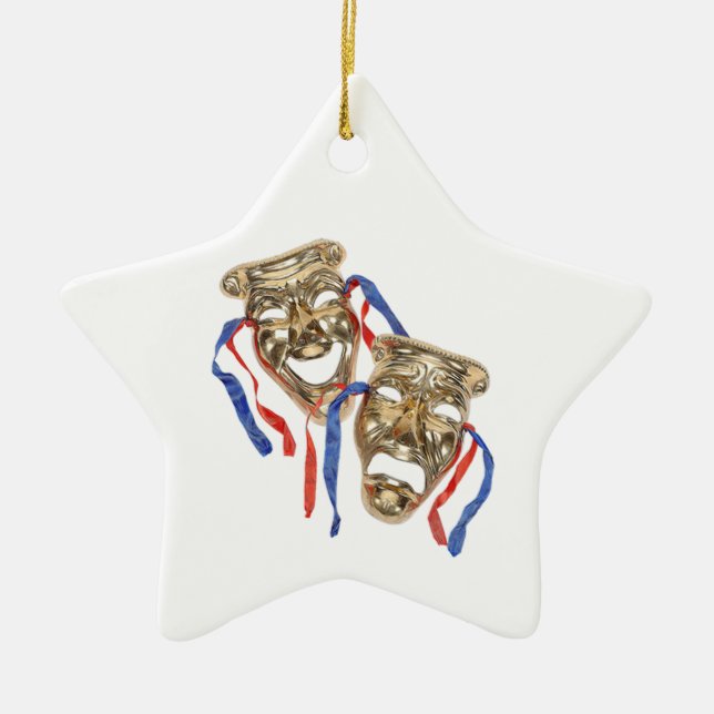 Drama Masks Ornament (Front)