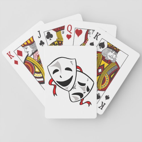 Drama Masks Playing Cards