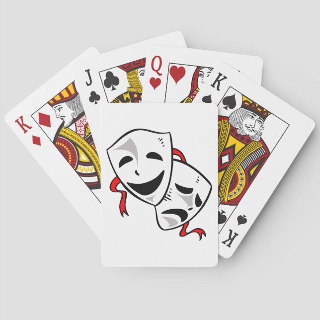 Drama Masks Poker Cards (Back)