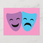 Drama Masks Postcard