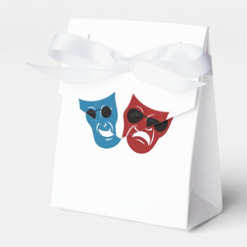 Drama Masks with Sunglasses Favor Boxes