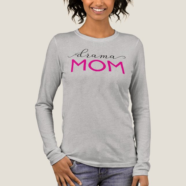 Drama Mom Racerback Tank, Mother Gift Birthday Tri-Blend Shirt (Front)