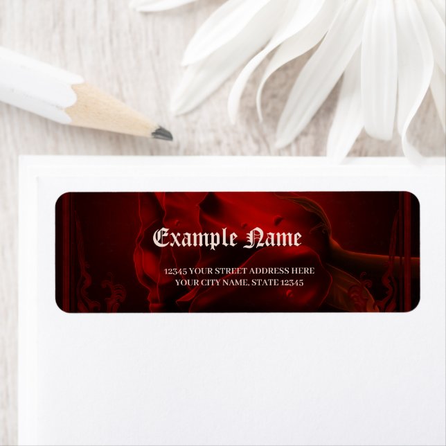 Drama of Love, the gothic Rose of Memory.  Label (Insitu)