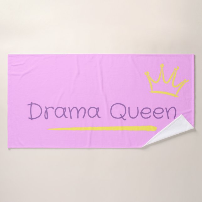 Drama Queen Bath Towel (Bath Towel)