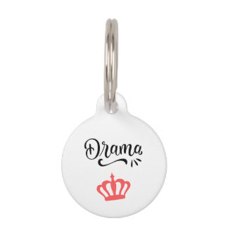 Drama Queen Crown Pet Tag