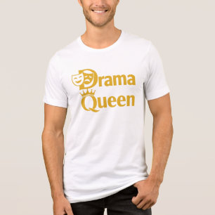 Drama Queen – Crown & Theater Mask Design Tri-Blend Shirt