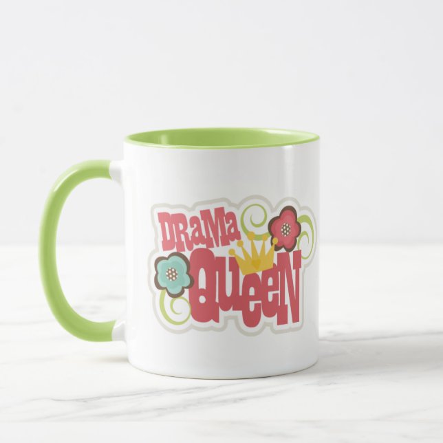 Drama Queen Floral Mug (Left)