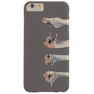 "Drama Queen" Funny Ostriches Painting Barely There iPhone 6 Plus Case