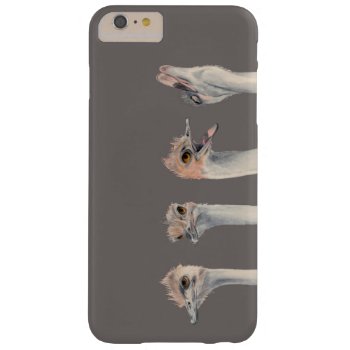 "drama Queen" Funny Ostriches Painting Barely There Iphone 6 Plus Case by NamiBear at Zazzle